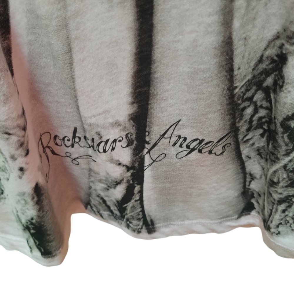 Rockstars & Angles Los Angeles Pink Graphic Bambi Deer Short Sleeve Top - Picture 4 of 9